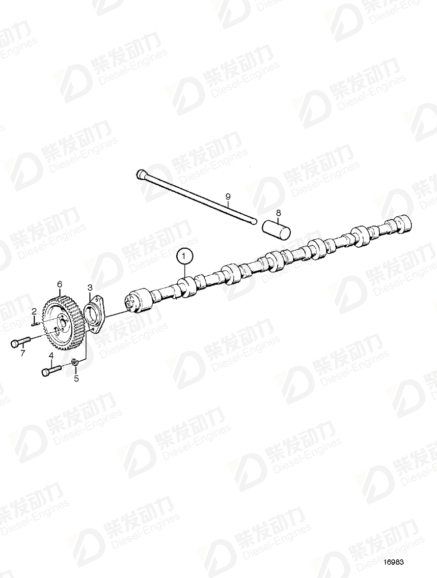 VOLVO Gear 425859 Drawing